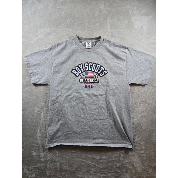 Delta Other - Vintage Boy Scouts of America T Shirt L Fit M‎ Gray Delta Pro Made USA Y2K *Read